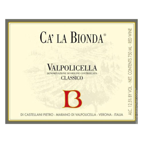 Ca La Bionda Valpolicella Classico 2021 - Nicholas Wines