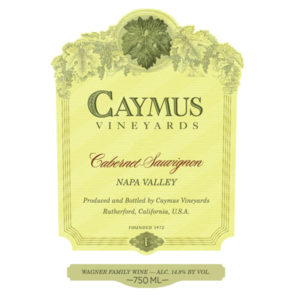 caymus cab 18 label