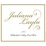 Juliana Layla Willamette Valley Pinot Noir label
